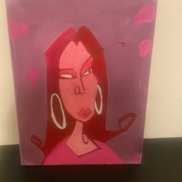 Other Y2k Painting Of A Woman Poshmark